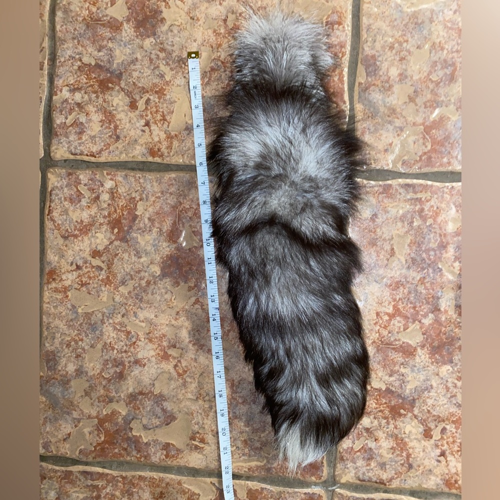 REAL fox tail bag charm